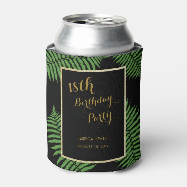 Elegant Classy Bracken 18th Birthday Can Cooler (Can Front)