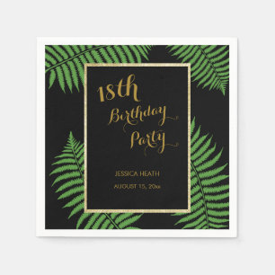 Elegant Classy Bracken 18th Birthday Napkin