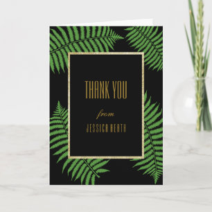 Elegant Classy Bracken Birthday Thank You Card