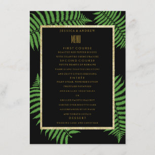 Elegant Classy Bracken Wedding Menu