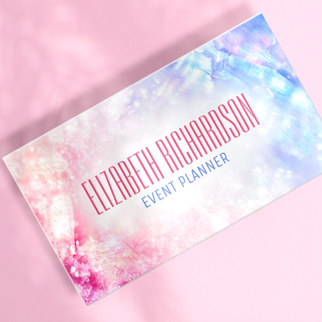 Elegant Classy Chic Holographic Iridescent Style Business Card (Creator Uploaded)