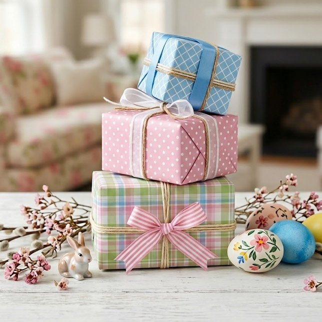 Elegant Classy Chic Plaid Gift Wrap Sheet Set (Creator Uploaded)