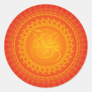 Elegant Classy Ganesh/ Indian God Sticker