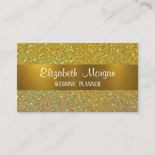 Elegant Classy Gold Damask Embossed Look Business Card