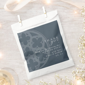 Elegant Classy Gothic Cathedral Dark Slate Wedding Favour Bags