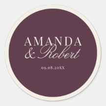 Elegant Classy Plum Wedding