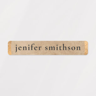   Elegant Classy Taupe Luxury Add Your Name School