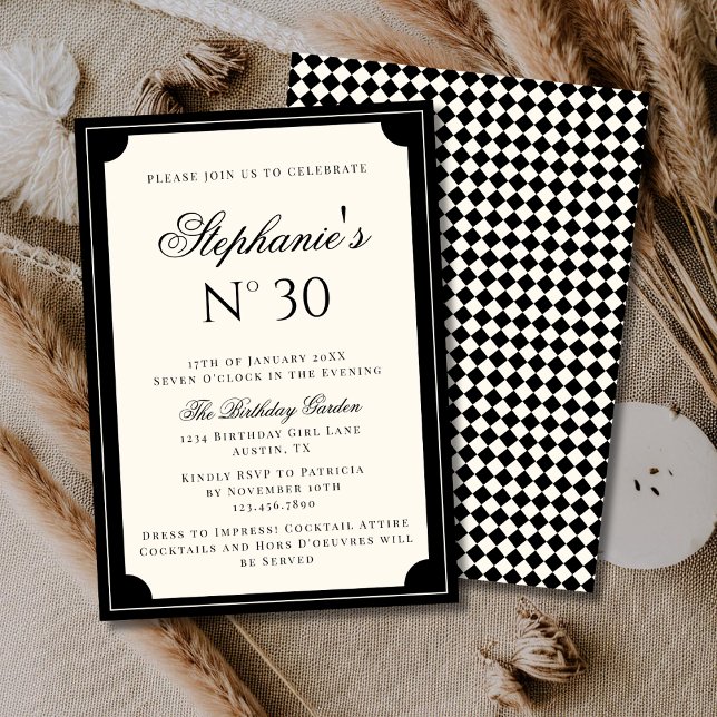 Elegant Classy Vintage Old Money Birthday Party Invitation (Creator Uploaded)