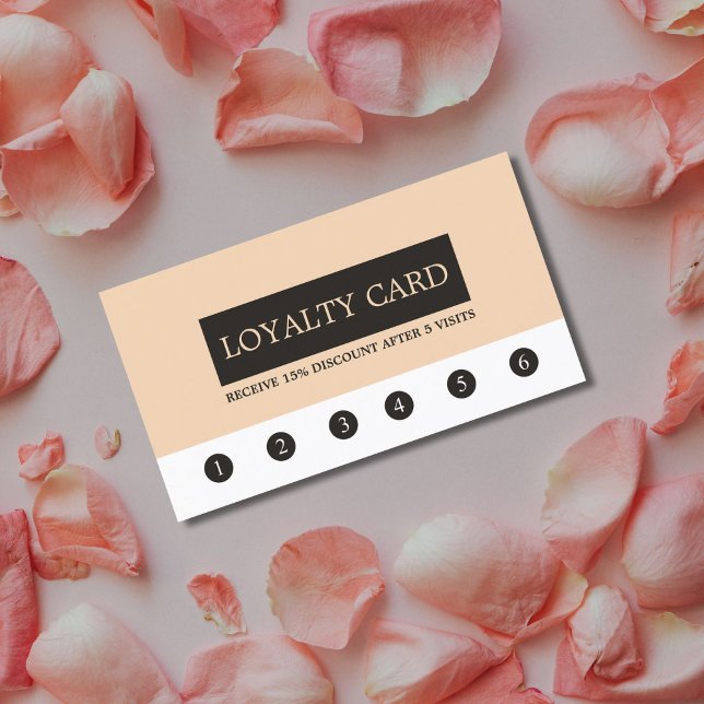 Elegant Clean Beauty Salon Loyalty Card (Creator Uploaded)