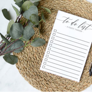 Elegant & Clean Checkbox To Do List Post-it Notes
