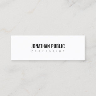 Elegant Clean Design Professional Plain Modern Mini Business Card