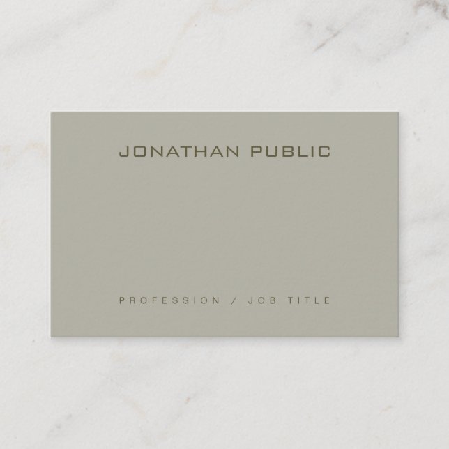 Elegant Clean Design Professional Template Modern Business Card (Front)