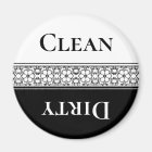 Elegant Clean Dirty Dishwasher Magnet