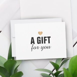 Elegant Clean Faux Gold Heart