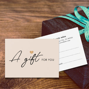 Elegant Clean Faux Gold Heart Pastel