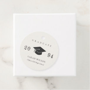 Elegant Clean Modern Minimal Simple Graduation Favour Tags