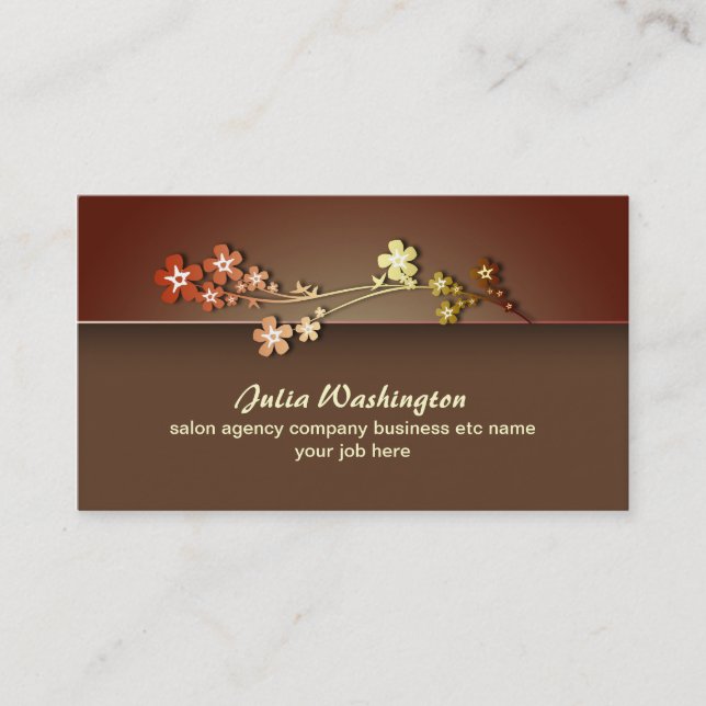 elegant clean style business card (Front)