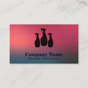 Elegant Cleaning Service Business Card