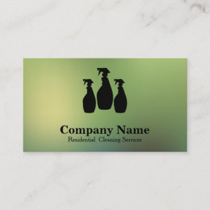Elegant Cleaning Service Business Card