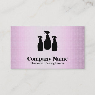Elegant Cleaning Service Glitter Bokeh Business Ca Card