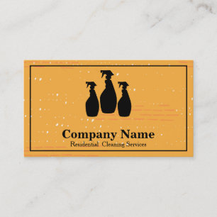 Elegant Cleaning Service Glitter Bokeh Business Ca Card