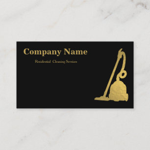 Elegant Cleaning Service Glitter Bokeh Business Card