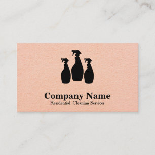 Elegant Cleaning Service Personalised Business Card