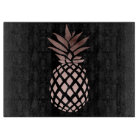 elegant clear faux rose gold tropical pineapple