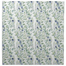 Elegant cloth dinner napkin floral watercolor