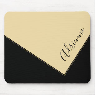 Elegant Clutch Purse Design Personalised Yellow Mouse Pad