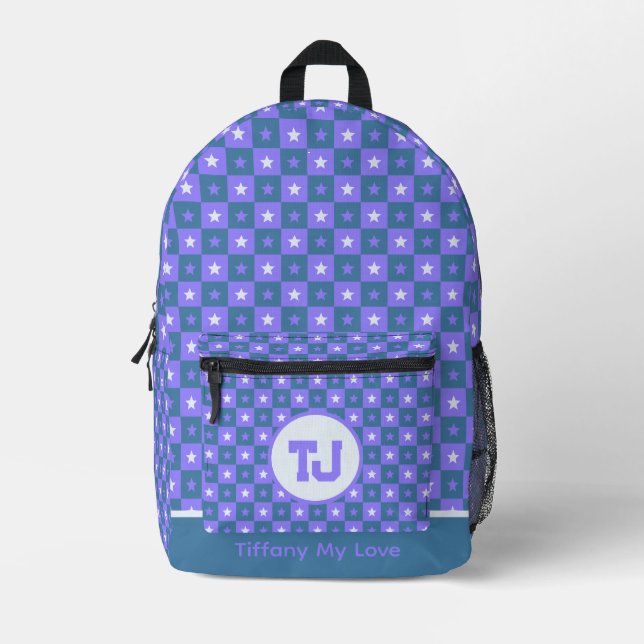Elegant Coach Vacation Personalised Backpack (Front)