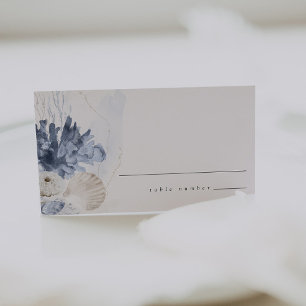 Elegant Coastal Beach Wedding Place Card