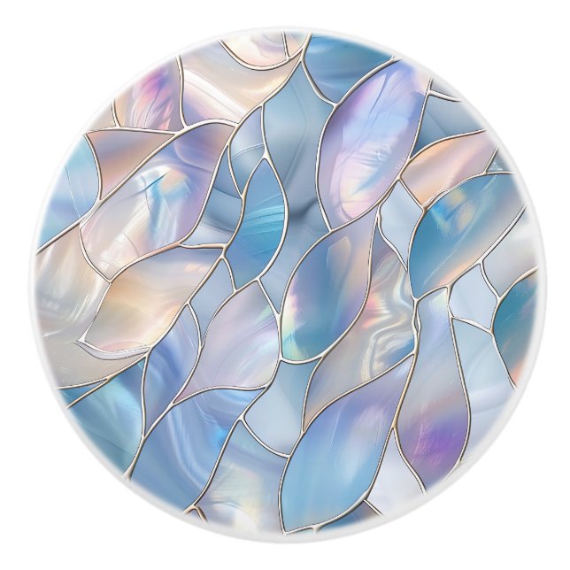 Elegant Coastal Ceramic Knob (Front)