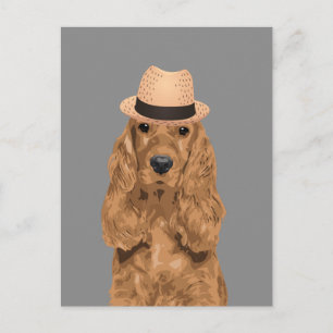 Elegant Cocker Spaniel Postcard for Dog Lovers