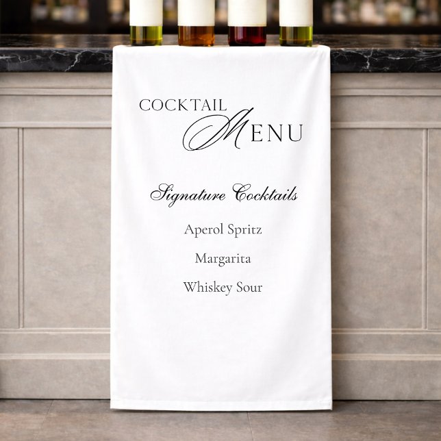 Elegant Cocktail Menu Wedding Banner (Creator Uploaded)