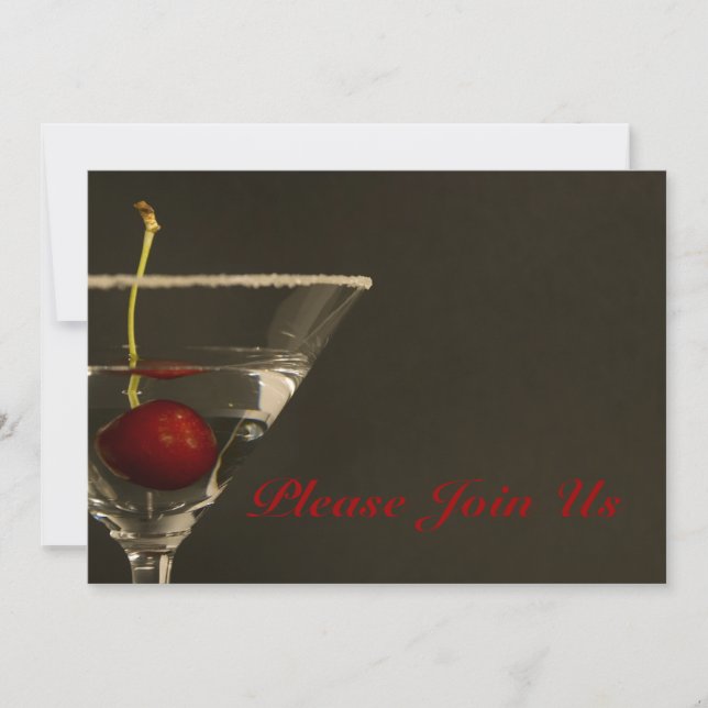 Elegant Cocktail Party Invitation (Front)