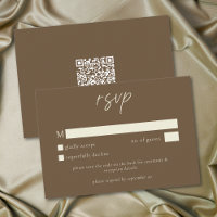 Elegant Cocoa Brown Minimalist Wedding