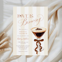Elegant Coffe Bow Bridal Shower