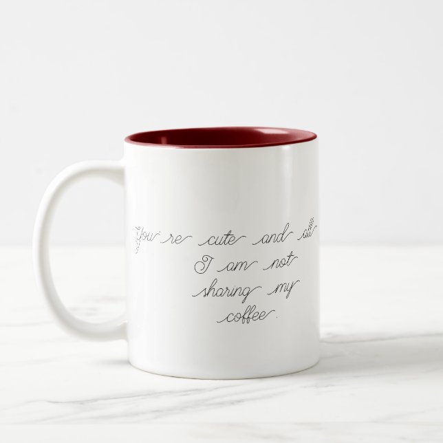 Elegant Coffee Mug- Perfect Gift for Coffee lover Two-Tone Coffee Mug (Left)