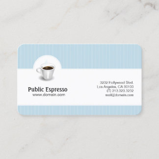 Elegant Coffee Shop Business Card