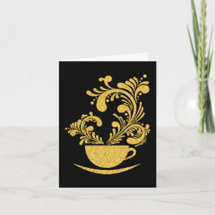 Elegant Coffee Stationery Note Card