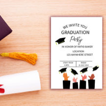 Elegant College Graduation Party Invitation