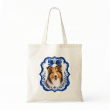 Elegant Collie Tote Bag
