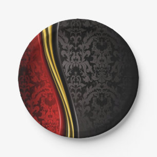 ELEGANT COLORFUL BAROQUE PATTERN FOR PARTY PLATE