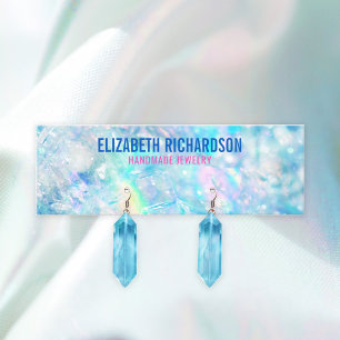 Elegant Colorful Crystal Earring Jewelry Display Mini Business Card