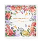 Elegant Colorful Floral 99th Birthday Party