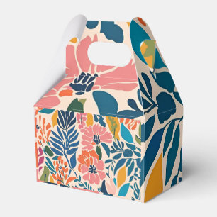 Elegant Colorful Retro Vintage Floral  Favour Box