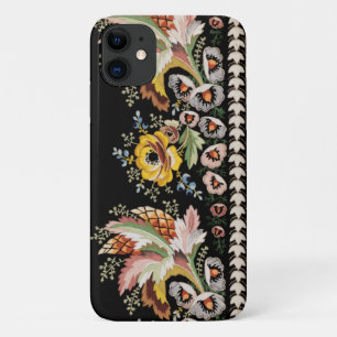 Elegant Colorful Vintage Embroidered Floral Case-Mate iPhone Case