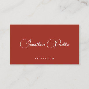 Elegant Colors Handwritten Template Trendy Modern Business Card