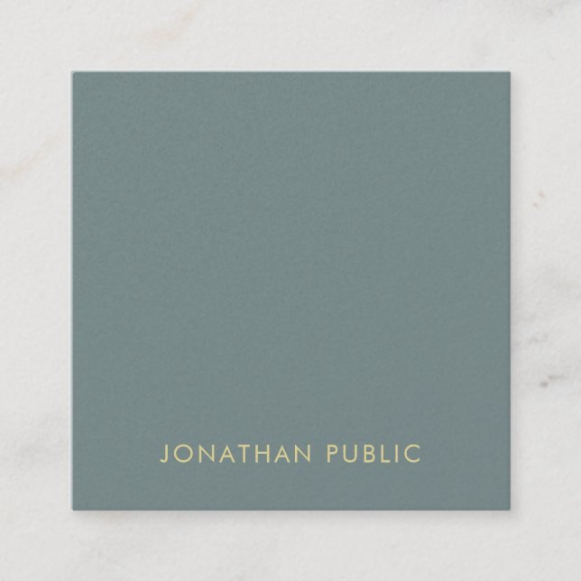 Elegant Colour Harmony Clean Professional Template Square Business Card (Front)